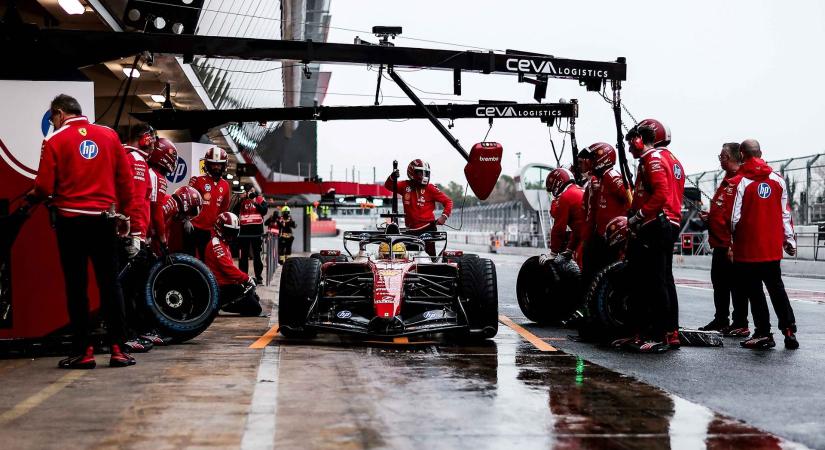 Leclerc és Hamilton 121 kört tett meg a Ferrari első komoly tesztnapján