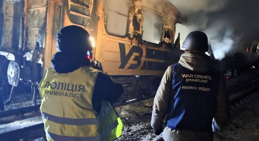 Kárpátaljáról érkező személyvonatot ért orosz dróntámadás Kelet-Ukrajnában, öten meghaltak