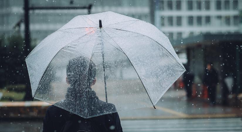 Az eső veszi át ma az irányítást felettünk