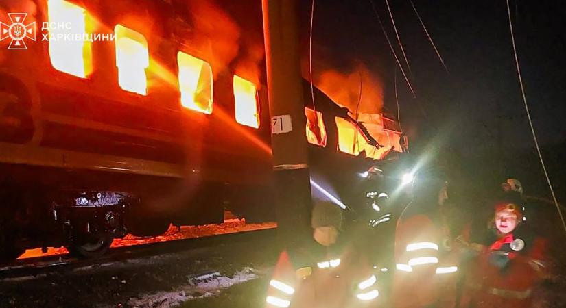 Kárpátaljáról induló vonatot ért orosz dróntámadás