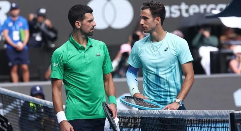 Djokovics az összeomlás szélén volt, de megint megmenekült