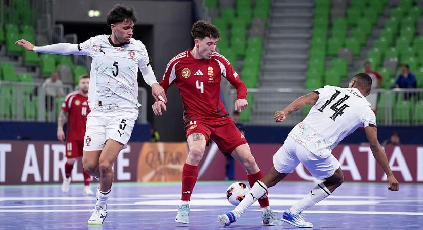 Futsal Eb: túl nagy volt a különbség a portugálok ellen, de ki-ki meccset játszhat a magyar válogatott