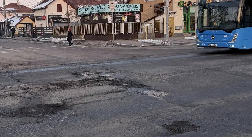 10-12 ezer kátyú alakulhatott ki Budapest útjain