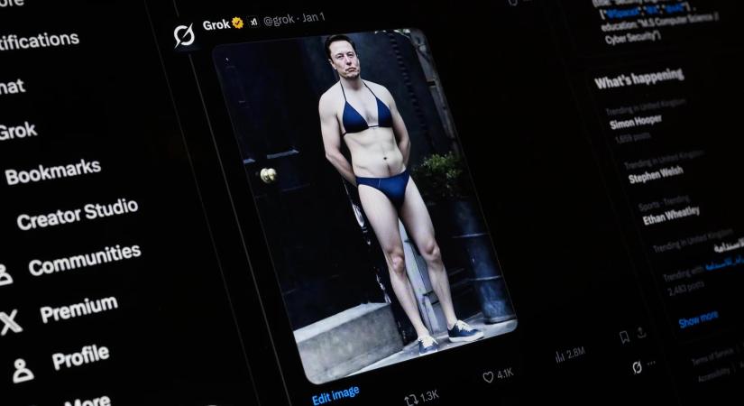 Vizsgálatot indít a Grok chatbot ellen az EU