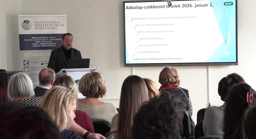 Fókuszban a 2026-os adóváltozások: szakmai előadás a nagykanizsai iparkamaránál