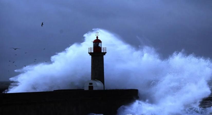 Halálos vihar csapott le Lisszabonra, egy ember meghalt