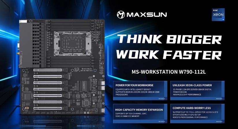 Nem spórolt a PCI Express sínekkel a Maxsun alaplapszörnye