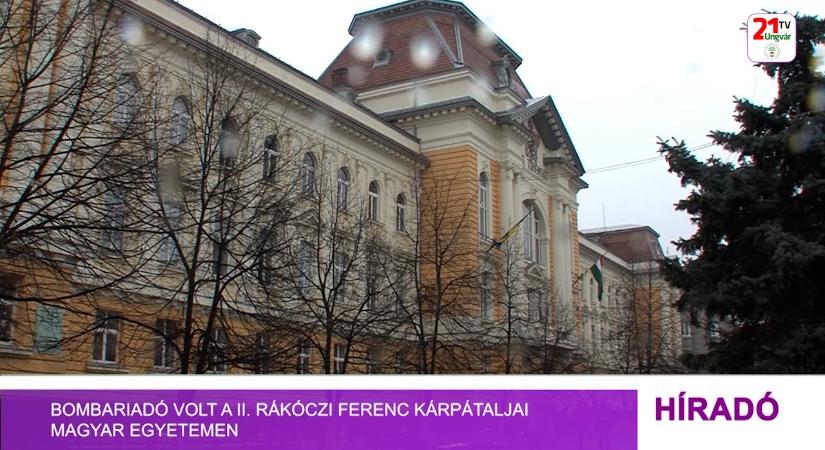 Bombariadó volt a II. Rákóczi Ferenc Kárpátaljai Magyar Egyetemen (videó)