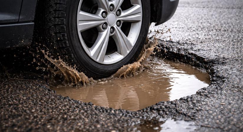 Megnőtt a kátyúk száma az utakon