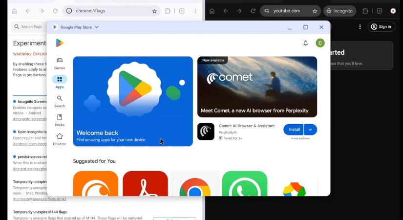 Kiszivárgott videókon az Android készülő PC-s változata