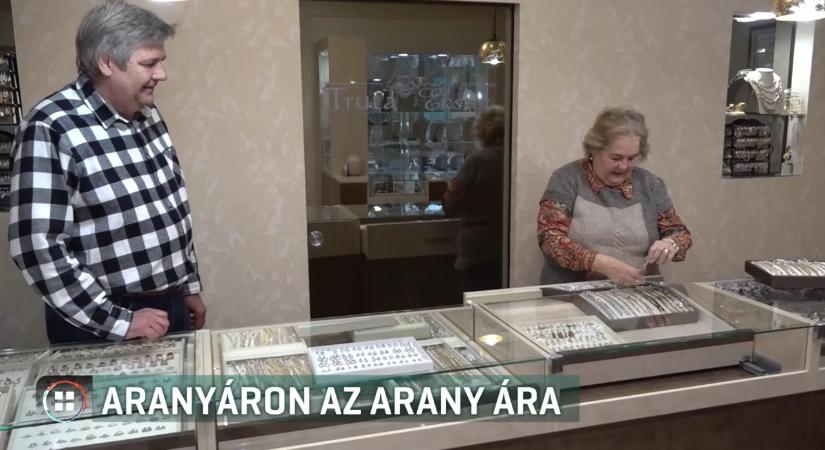 Aranyáron az arany ára!
