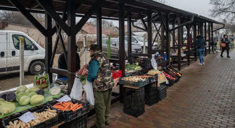 Akik esőben sem maradnak otthon, ők tartják életben a tömörkényi piacot