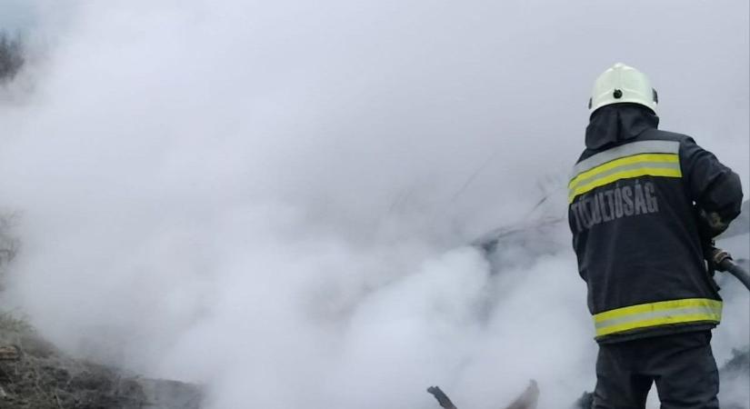 Bozótos égett Lébényben