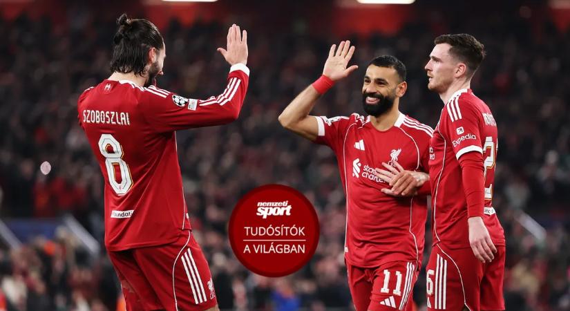 Szoboszlai gólpasszt adott, a Liverpool gálázott a Qarabag ellen a BL-ben