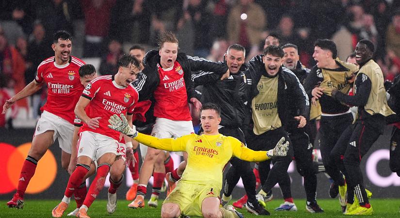 BL: kikapott a Real Madrid a Benficától, a portugálok pedig a kapus fejesével jutottak tovább az utolsó percben – eredmények, tabella