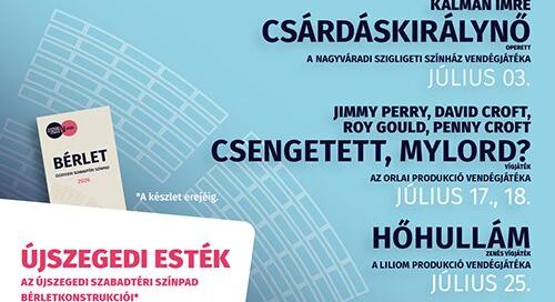 Újabb nyolc Szabadtéri-este: színházi előadások az újszegedi színpadon