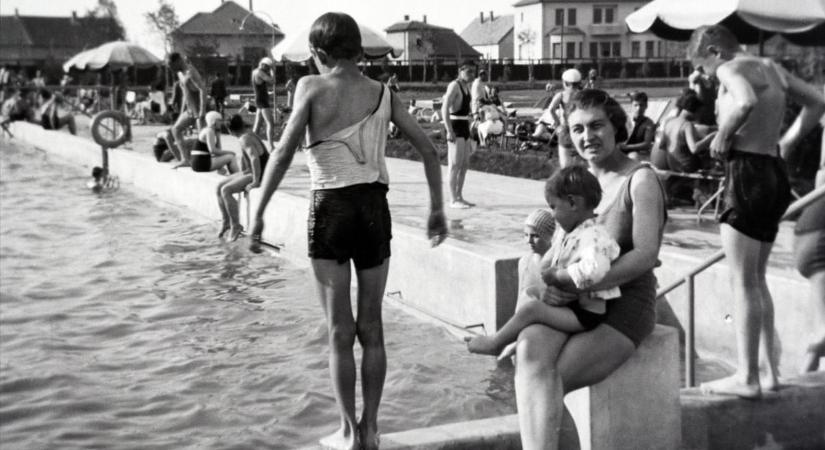 Napbarnított nők és jókedv: Idilli képek a szombathelyi strandfürdőről 1937-'38-ból
