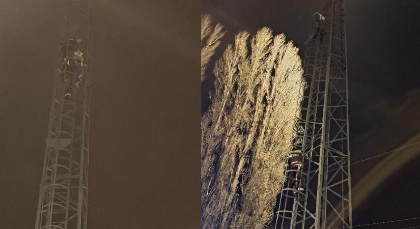 15 méteres vasoszlopról akart ugrani egy nő – egy fiatal rendőrnő mászott utána