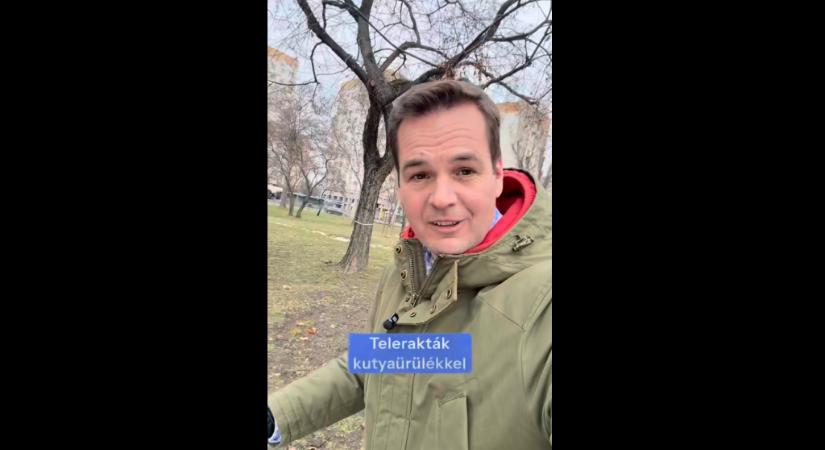 Kutyaszart hagytak Németh Balázs postaládájában