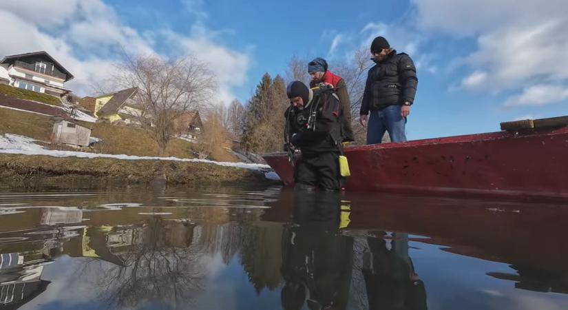 Vermelő harcsák, márnák és süllők – fantasztikus filmet készített a szlovén búvár a téli Dráva mélyéről – VIDEÓ!