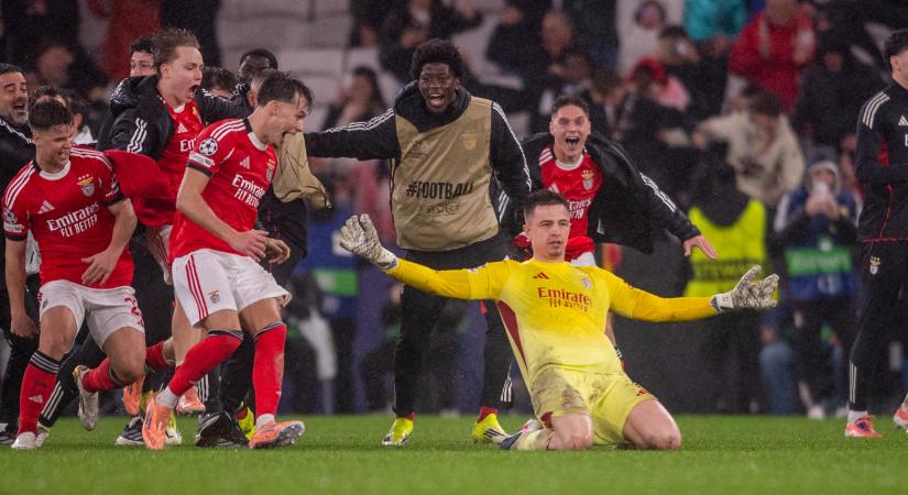 „Azokért, akik tudják, hogyan kell a végsőkig harcolni” – írta a Benfica ukrán kapusa azután, hogy a 98. perces góljával továbbjuttatta a csapatát a Bajnokok Ligájában