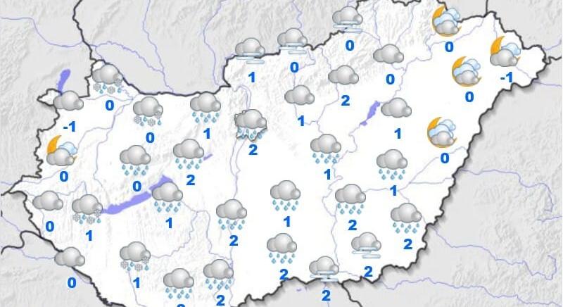 Éjjel akár havazhat is az országban