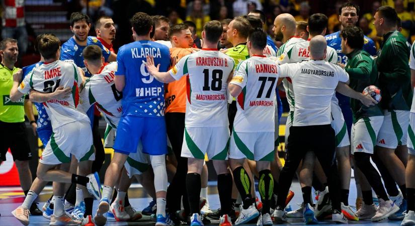 Miért verekedtek majdnem össze a játékosok a magyar–horváton? ( videók)