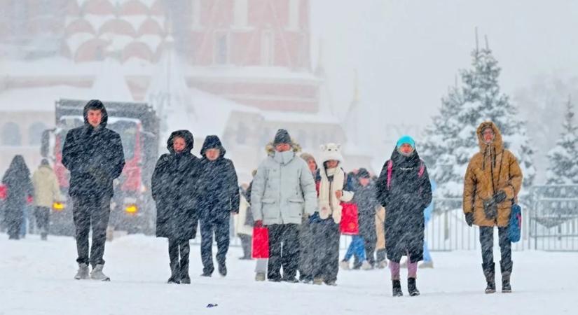 Rekordhavazás és extrém fagy bénítja meg Moszkvát – galéria