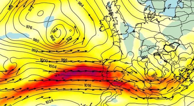 Óránként egy balatonnyi vízgőz éri el Nyugat-Európát