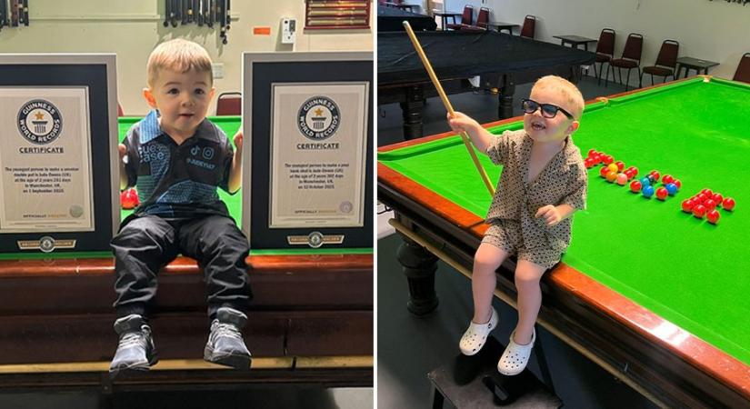 Kétéves kisfiú döntött meg két Guinness-rekordot: ő a valaha volt legfiatalabb rekorder