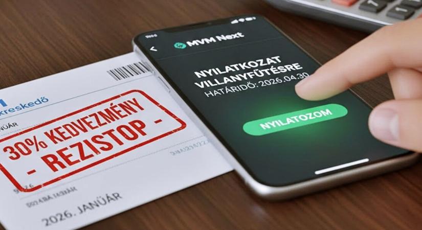 Rezsistop 2026: Itt a lista, kinek jár a 30%-os gázkedvezmény és kinek kell áprilisig nyilatkoznia!