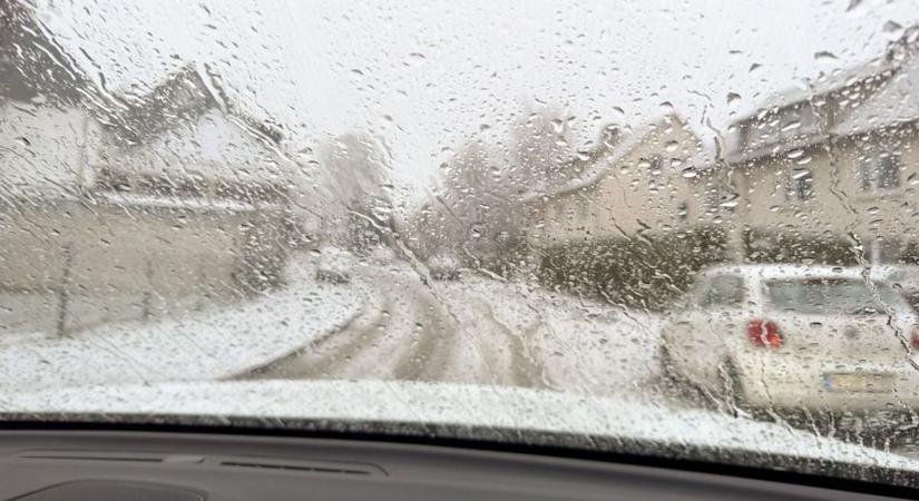 Eső, havas eső, havazás - Igazi szürke, télies nap vár ránk