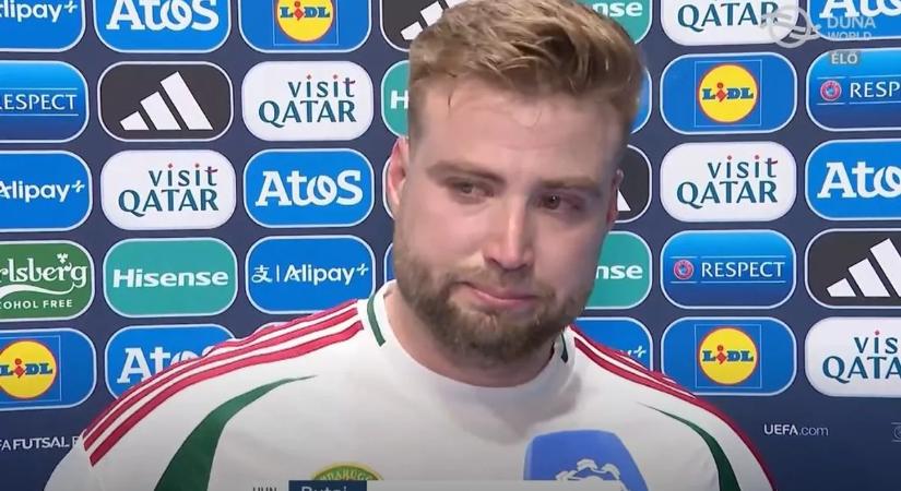 Futsal Eb: a könnyeivel küszködött a kamerák előtt a duplázó Rutai Balázs