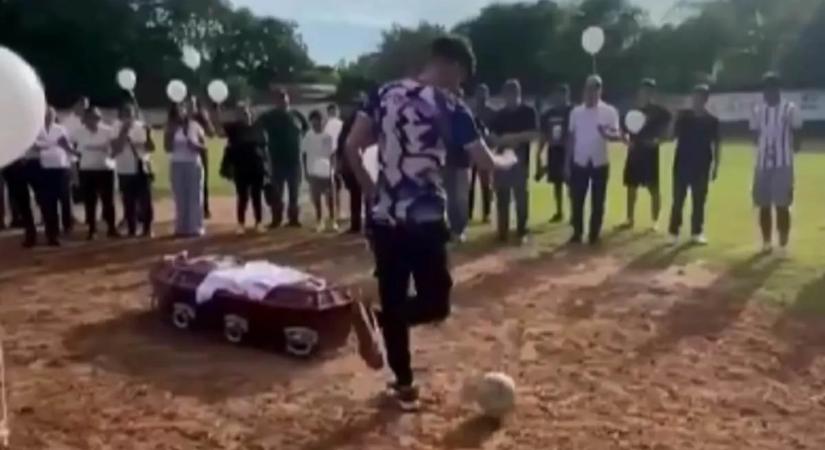 Megdöbbentő felvétel: utolsó gólját lőtte a halott futballista