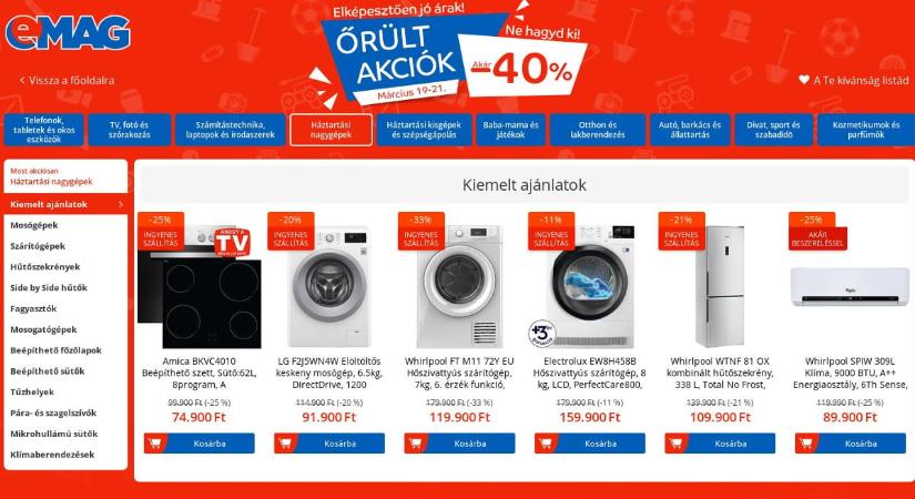 235 milliós GVH-bírságot kapott az eMAG