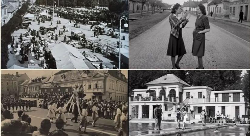 Különleges videón a múlt századi Pápa