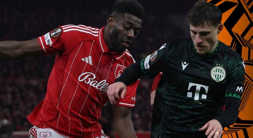 Egyéni hibák, Premier League-tempó: Nottinghamben ért véget a Ferencváros hétmeccses európai veretlenségi sorozata