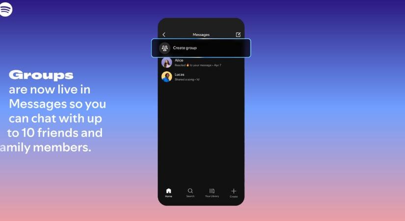 Újfajta üzenetküldő funkció jön a Spotifyra