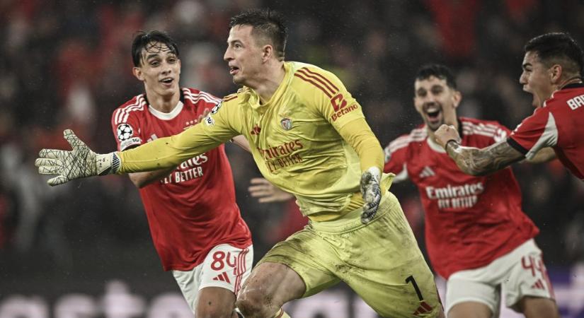 A Benfica kapusa továbbfejelte a csapatát a BL-ben, hogy aztán még kétszer játszanak a Real Madriddal