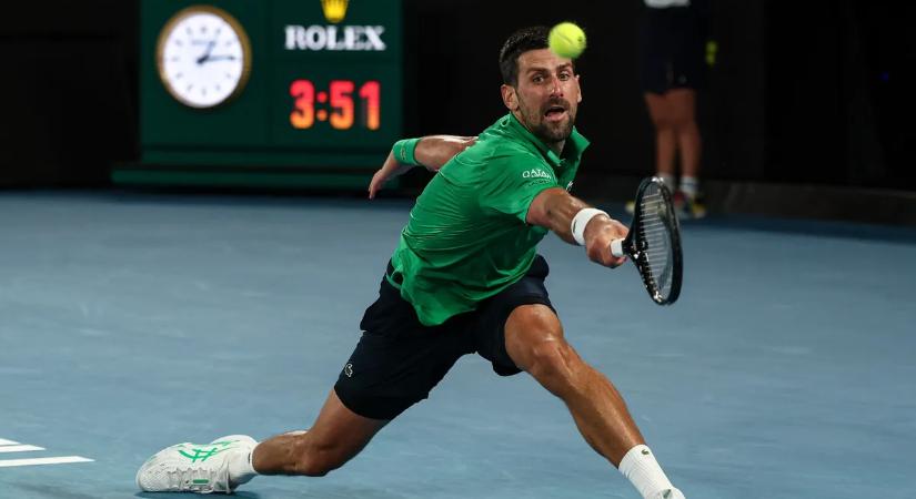 Késő éjjelig tartott az őrült elődöntő Djokovics és Sinner között az Australian Openen