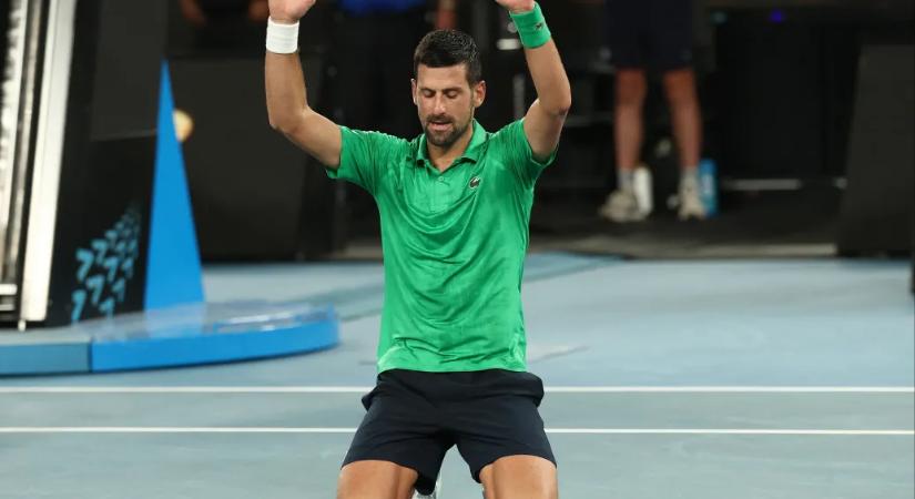 Djoković megtörte Sinnert, öt játszmában győzte le az Australian Openen