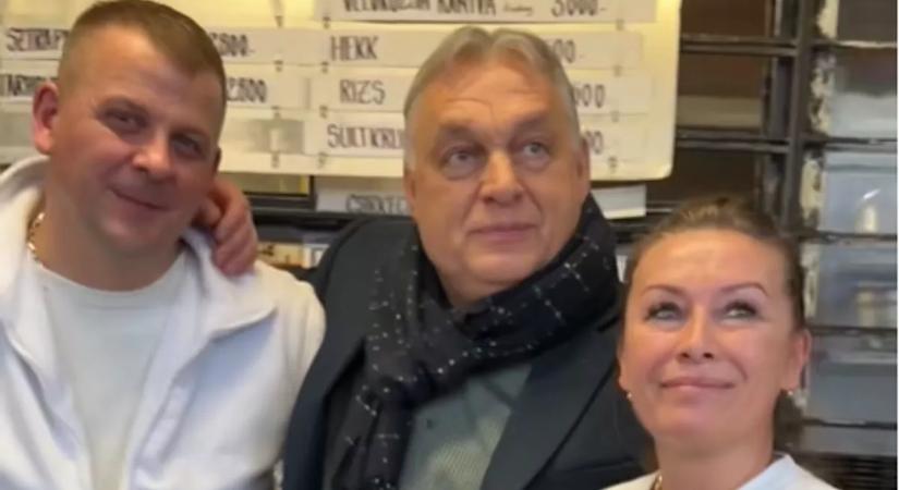 Lerohanták Orbán Viktort a Pléh-csárdában – videó