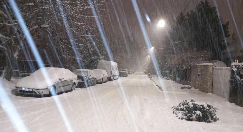 Jön a újabb havazás, már térkép is készült róla