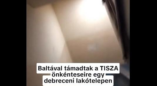 Magyar Péter: Baltával támadtak a Tisza önkénteseire Debrecenben