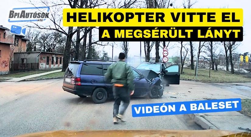 Jogosítvány nélkül tarolta le az Opelt – helikopter vitte el a megsérült lányt