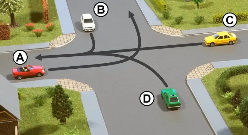 KRESZ: ez a feladvány még a rutinos sofőrökön is kifog – te tudod a helyes választ?