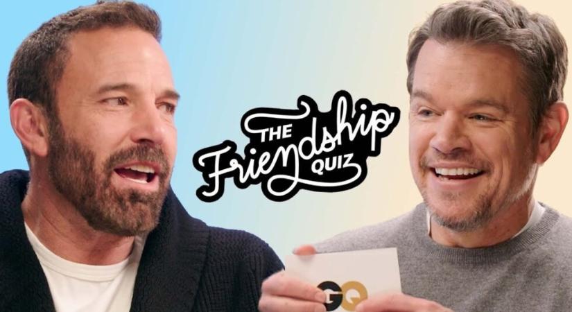 Ben Affleck és Matt Damon nem bukik el a barátság teszten – videó