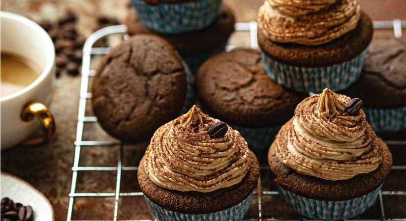 Krémet krémmel: duplán kávés cupcake