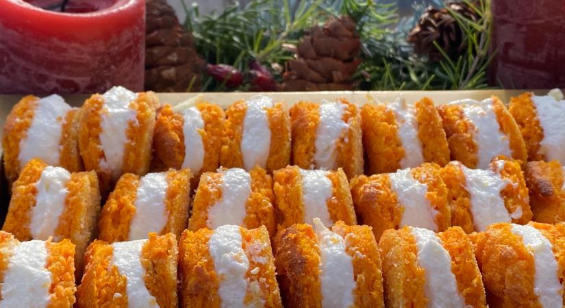 Sütőtökmacaron liszt nélkül, citromos túrókrémmel - Barsi Balázs is ezt kapta 80. születésnapjára