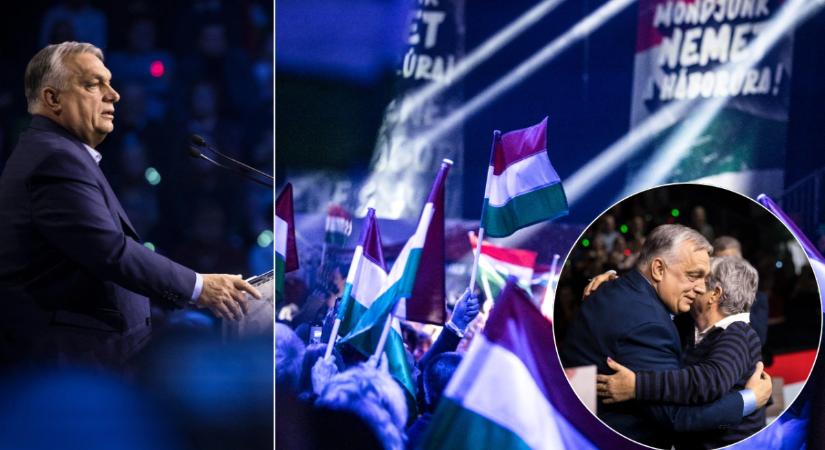 Orbán Viktor a hatvani Háborúellenes Gyűlésen: Nem fogjuk eltartani Ukrajnát!
